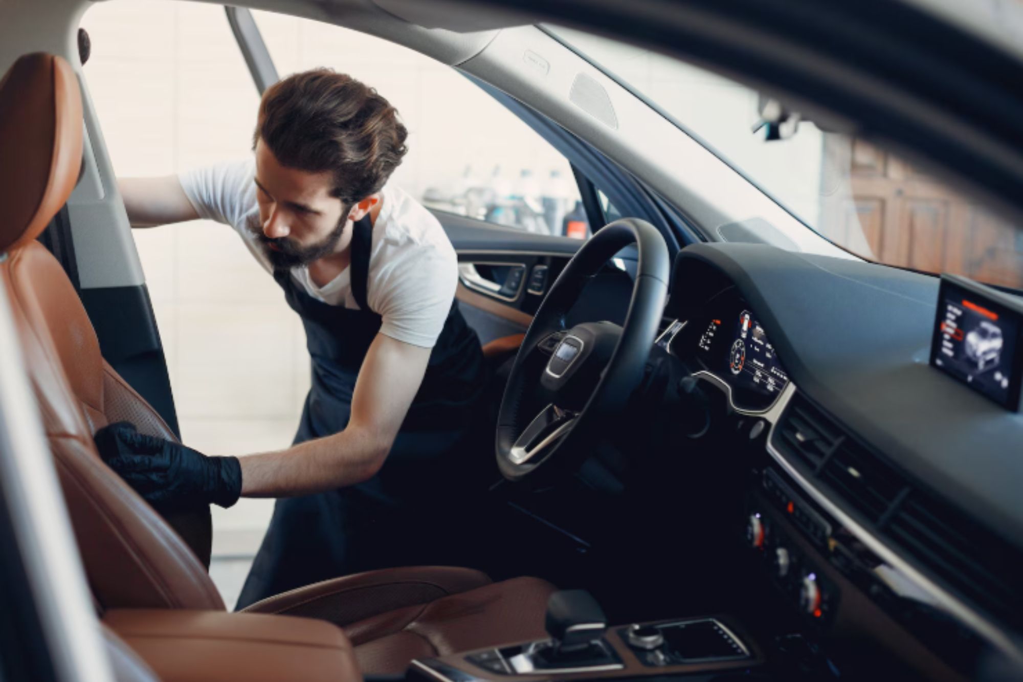 Car interior cleaning