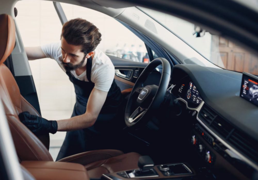 Car interior cleaning